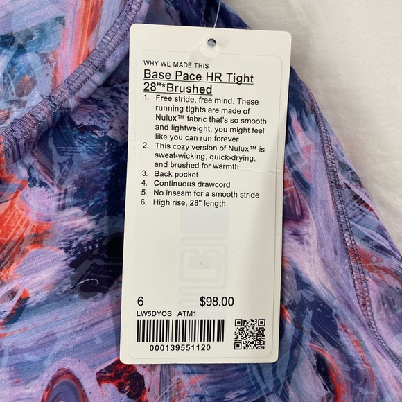 Lululemon Base Pace 28” *Brushed - Picture 8 of 9
